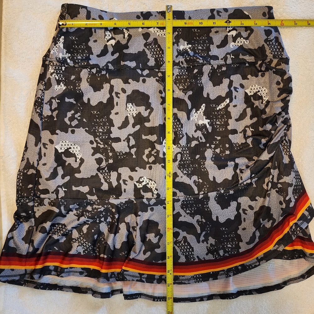 Lucky In Love Golf/Tennis Skort, Asymmetrical Hem with Ruching, Size M